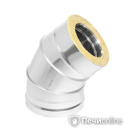 Колено 135° (45°) Теплов и Сухов Отвод Термо 45* ОТ-Р 430-0.5/оцинковка D150/210 в Калининграде