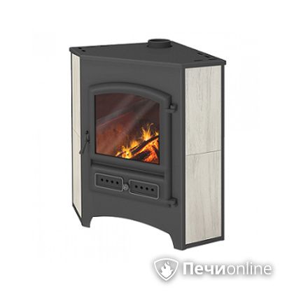Печь-камин Этна (БКД) угловой беж. 9 кВт (150 кв.м) в Калининграде