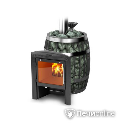 Дровяная банная печь TMF Саяны II Carbon Витра ЗК в Калининграде