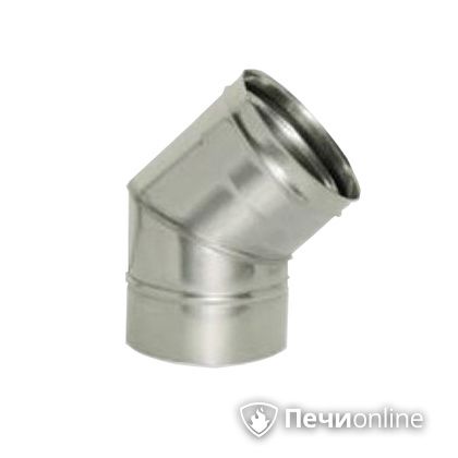 Дымоход Дымок Колено 45° одностенный 0.8 мм ОТНR_45 120 в Калининграде