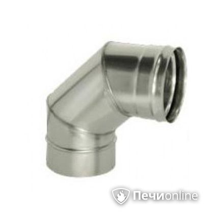 Дымоход Дымок Колено 90° одностенный 0.8 мм ОТНR90 120 в Калининграде