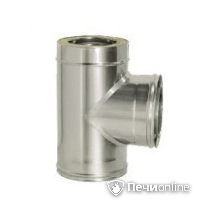 Дымоход Дымок Тройник 90° с изоляцией 0.5 мм. ТRFR90 120/200 в Калининграде