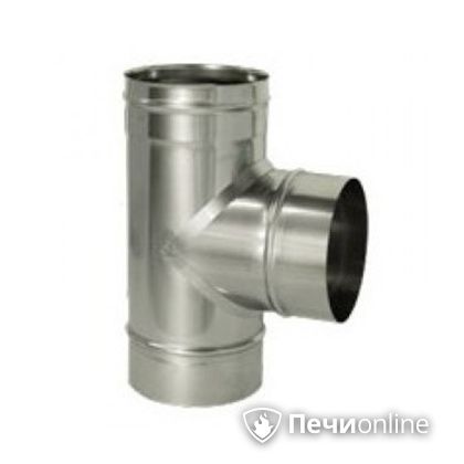 Дымоход Дымок Тройник 90° одностенный 0.8 мм TRHR90 150 в Калининграде