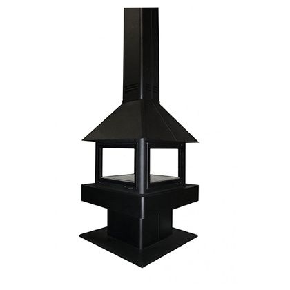 Печь-камин Бавария (Экокамин) Эклипс островной гигант 4D в Калининграде