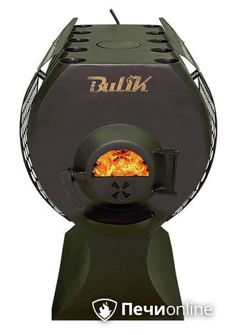 Отопительно-варочная печь Березка BulyK 400 Плюс со стеклом и экранами боковыми в Калининграде