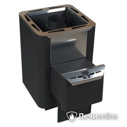 Дровяная банная печь Конвектика Колибри 9 антрацит в Калининграде