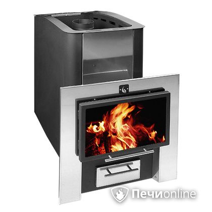 Дровяная банная печь Конвектика 12 Плазма антрацит в Калининграде