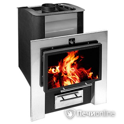 Дровяная банная печь Конвектика 26 Плазма антрацит в Калининграде