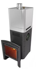 Дровяная печь TMF Бирюса 2013 Inox Витра ЗК антрацит