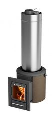 Дровяная печь-каменка TMF Скоропарка III Inox Люмина Б черная бронза
