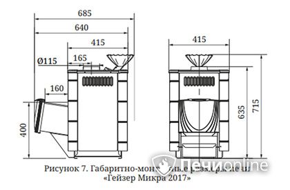 Дровяная печь-каменка TMF Гейзер Микра 2017 Inox ДА ЗК ТО терракота в Калининграде