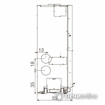 Каминная топка Edilkamin WINDO 90 nero в Калининграде