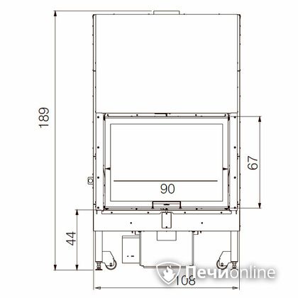 Каминная топка Edilkamin BLOKK 90 N bianco в Калининграде