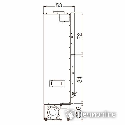 Каминная топка Edilkamin BLOKK 90 N nero в Калининграде