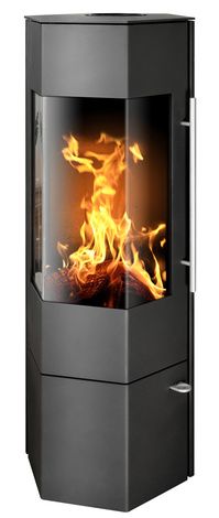 Печь-камин ABX Vegas, черная сталь в Калининграде