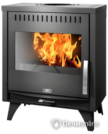 Печь-камин ABX Tampa, черная сталь в Калининграде