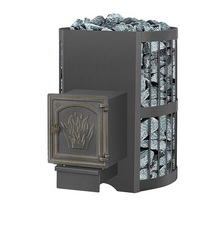 Дровяная банная печь Везувий Скиф Стандарт 22 ДТ-4 в Калининграде