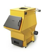 Твердотопливный котел TMF Ташкент 12 Автоматик 12кВт АРТ под ТЭН желтый