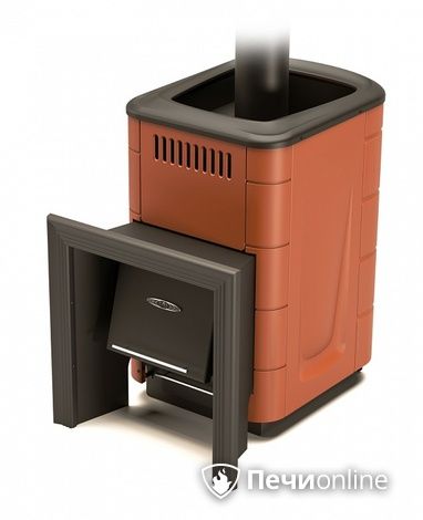 Газодровяная банная печь TMF Оранж Блю Carbon терракота в Калининграде