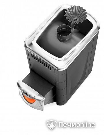 Дровяная банная печь TMF Ангара 2012 Inox ДНС ЗК антрацит в Калининграде