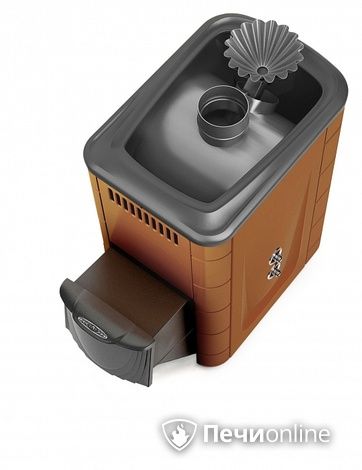 Дровяная банная печь TMF Ангара 2012 Inox ДА ЗК ТО терракота в Калининграде