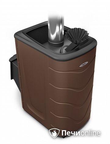 Дровяная банная печь TMF Гейзер 2014 Inox ДА ЗК шоколад в Калининграде