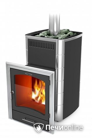 Дровяная банная печь TMF Калина II Inox БСЭ ТО антрацит НВ ПРН в Калининграде