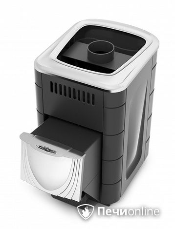 Дровяная банная печь TMF Компакт 2017 Inox ДН антрацит в Калининграде