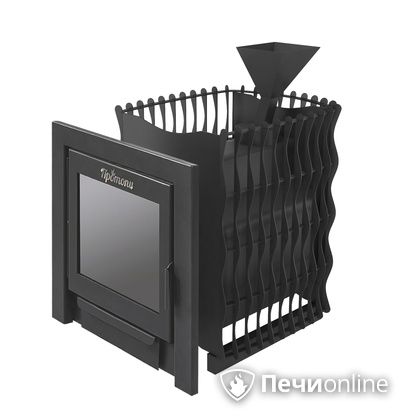 Дровяная банная печь Протопи Вулкан 14 Подкова Панорама в Калининграде