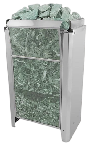 Электрокаменка для сауны Политех Kristina Classic Stone облицованная змеевиком 16 кВт в Калининграде