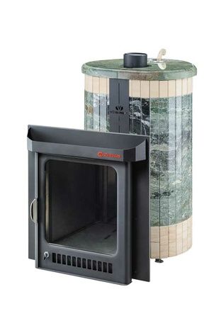 Печь для бани Ферингер  Оптима ПФ ("Окаменевшее дерево" перенесённый рисунок+Жадеит) в Калининграде