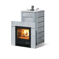 Дровяная печь-каменка ИзиСтим Ялта 15 (Талькохлорит), AISI 321