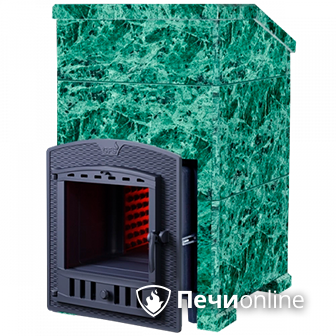 Дровяная печь-каменка Гефест ЗК 18 П (h830/40 верх) Президент Змеевик в Калининграде