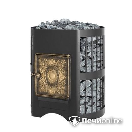 Дровяная банная печь Везувий Скиф Стандарт 12 ДТ-3 без выносного тоннеля в Калининграде