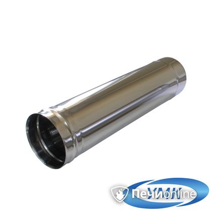 Дымоход УМК Труба D120 L=0.25 м 0,5 мм. нержавейка в Калининграде
