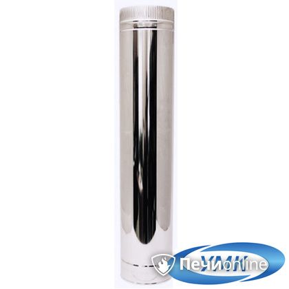 Дымоход УМК Труба D150 L=1.0 м 1.0мм. нержавейка в Калининграде