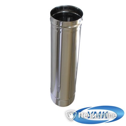 Дымоход УМК Труба D200 L=0,5 м 1,0 мм. нержавейка в Калининграде