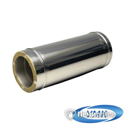 Дымоход УМК Сэндвич-труба 05м 150х210 Н+Оц 1.0мм 0.5мм по воде в Калининграде