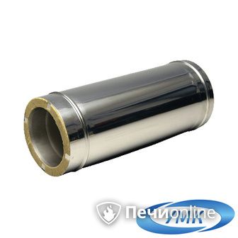 Дымоход УМК Сэндвич-труба 05м 140х200 Н+Н 1,0мм 0,5мм по воде в Калининграде