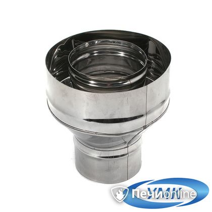 Дымоход УМК Старт-сэндвич холодный D=150х210 Н+Оц 1,0мм 0,5мм по воде в Калининграде