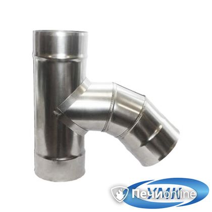 Дымоход УМК Тройник 135° D140 0.5мм нержавейка в Калининграде