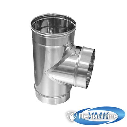 Дымоход УМК Тройник 90° D160 0.5мм нержавейка в Калининграде