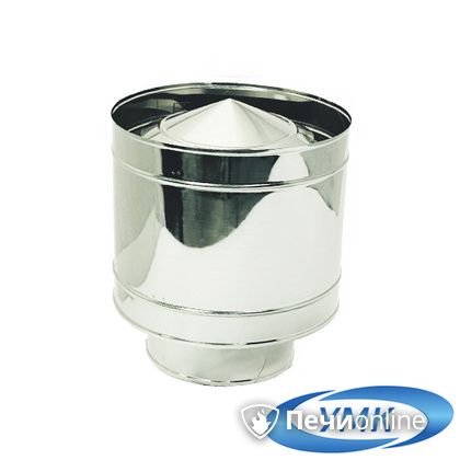 Дымоход УМК Зонт с дефлектором D130 0.5 мм нержавейка в Калининграде