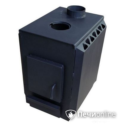 Печь буржуйка УЗПО Теплушка 200 с варочной поверхностью антрацит в Калининграде