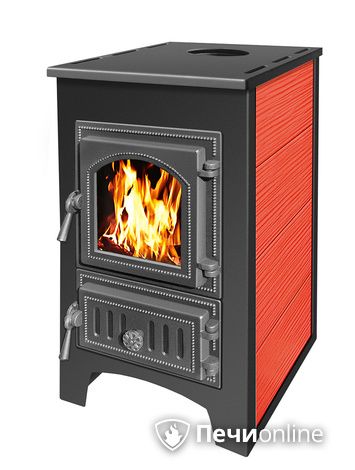 Печь-камин Везувий ПК-01 (270) красный в Калининграде