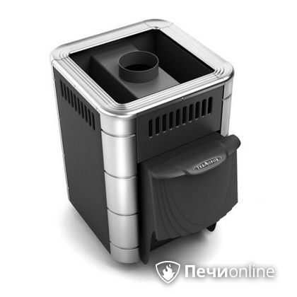 Дровяная банная печь TMF Оса Inox дверь антрацит короткий канал антрацит в Калининграде