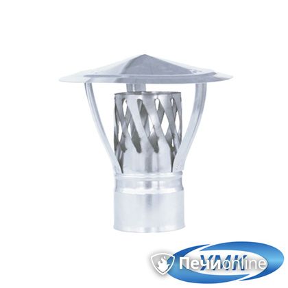 Дымоход УМК Зонт с искрогасителем D100 0.5 мм. нержавейка в Калининграде