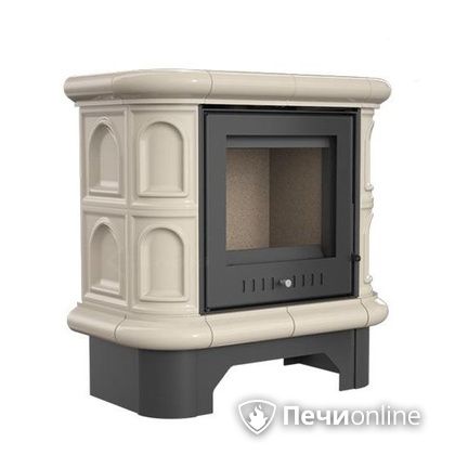 Печь-камин Kratki WK 440 кафельная крем черный в Калининграде