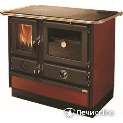 Отопительно-варочная печь MBS Thermo Magnum Red R с теплообменником и духовым шкафом в Калининграде