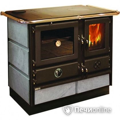 Отопительно-варочная печь MBS Thermo Magnum Stone L с теплообменником и духовым шкафом в Калининграде